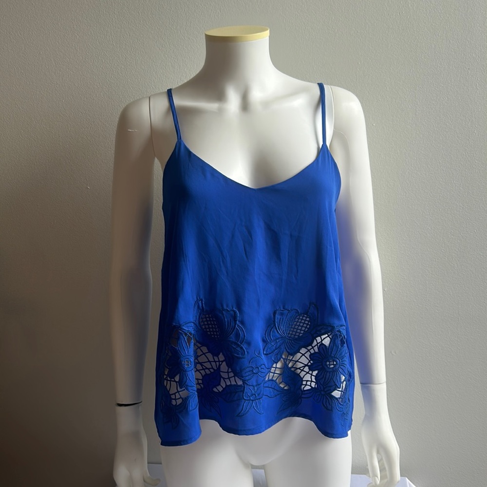 Blue Ariel Tank Top Size Small